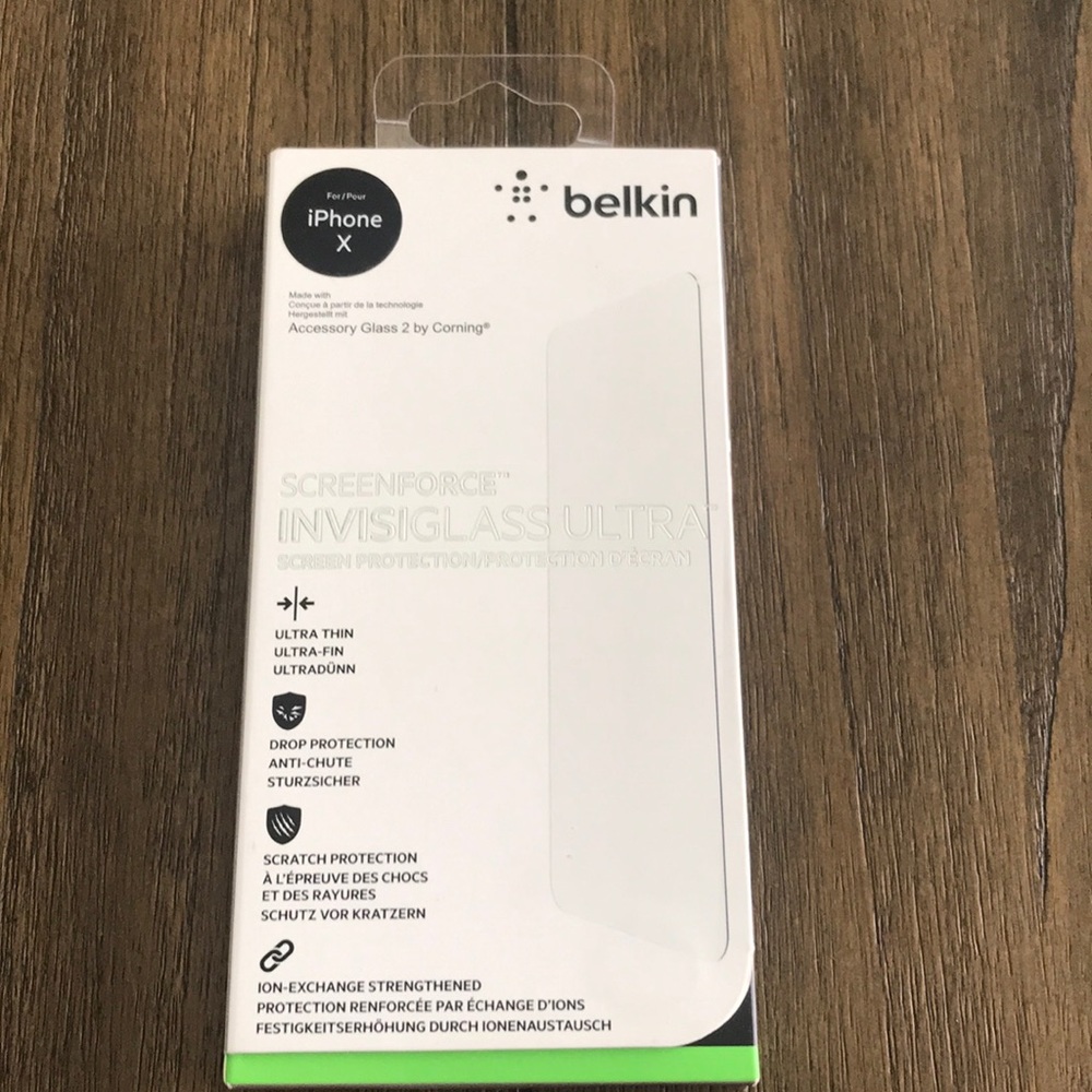 iPhoneX Belkin invisiglass Screen protection